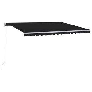 vidaXL Automatisk markis med vindsensor & LED 300x250 cm antracit