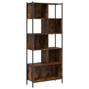 vidaXL Bokhylla r&ouml;kf&auml;rgad ek 72x28x172 cm konstruerat tr&auml;