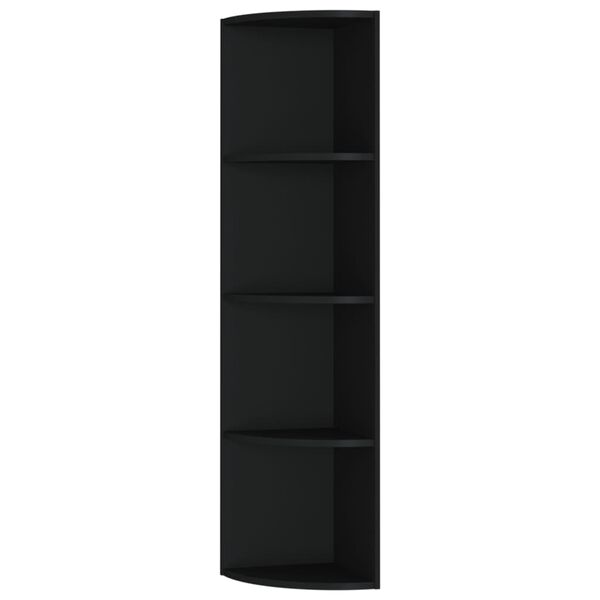 vidaXL H&ouml;rnhylla st&aring;ende svart 40x41,5x180 cm konstruerat tr&auml;