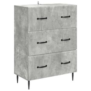 vidaXL L&aring;dans sk&aring;p Betonggr&aring; 66 x 34,5 x 89,5 cm Konstruerat tr&auml;
