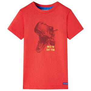 vidaXL T-shirt f&ouml;r barn r&ouml;d 104