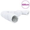 vidaXL Ventilationskanal aluminium och PVC 6 m &Oslash;20 cm
