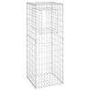 vidaXL Gabionkorg stolpform 50x50x140 cm j&auml;rn