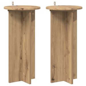 vidaXL V&auml;xtst&auml;ll 2 pcs Artisan-ek 29,5 x 29,5 x 60 cm Konstruerat tr&auml;