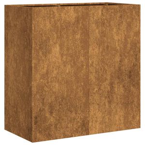vidaXL Planteringsk&auml;rl rostig 80x40x80 cm v&auml;derbest&auml;ndigt st&aring;l