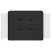 vidaXL Headboard Cushion "Zadar" Black and White 90 cm Faux Leather