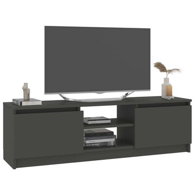 vidaXL TV-bänk grå 120x30x35,5 cm spånskiva