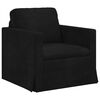 vidaXL Soffa 2 pcs Svart 138 x 78 x 80 cm Sammet