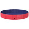 vidaXL Hundpool &Oslash;200 x 30 cm Tjock PVC R&ouml;d