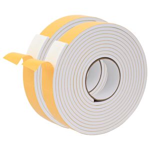 vidaXL Sj&auml;lvh&auml;ftande skumtape 2 st Vit 40mm x 5m CR skum