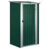 vidaXL Tr&auml;dg&aring;rdsskjul gr&ouml;n 118,5x97x209,5 cm galvaniserat st&aring;l