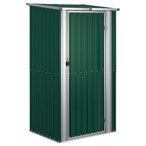vidaXL Tr&auml;dg&aring;rdsskjul gr&ouml;n 118,5x97x209,5 cm galvaniserat st&aring;l