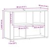 vidaXL Sideboard Artisan Ek 80 x 30 x 53 cm Konstruerat tr&auml;