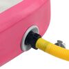 vidaXL Uppbl&aring;sbar gymnastikmatta med pump 300x100x15 cm PVC rosa