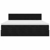 vidaXL Ottoman s&auml;ngram med madrass svart 160x200 cm sammet