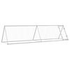 vidaXL H&ouml;nsbur silver 400x105x91 cm galvaniserat st&aring;l