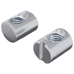vidaXL Fatmutter 2 st Silver M6 x 13 mm J&auml;rn