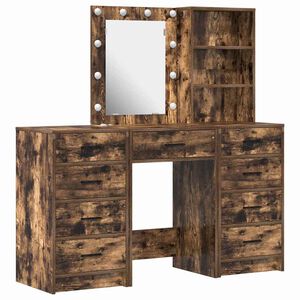 vidaXL Smyckebord 3 st Brun 40 x 41 x 135 cm Konstruerat tr&auml;