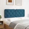 vidaXL Headboard Cushion Blue 120 cm Velvet