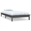 vidaXL S&auml;ngram 90x190 cm massiv furu gr&aring;