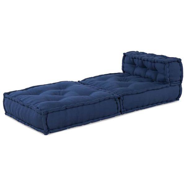 vidaXL Modulär soffa Indigo 70 x 70 x 56 cm tyg