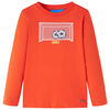 T-shirt med l&aring;nga &auml;rmar f&ouml;r barn stark orange 104