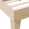 vidaXL S&auml;ng med bokhylla utan madrass 90x200cm massiv furu