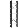 vidaXL Bokhylla med 5 hyllplan vit 60x30x175 cm konstruerat tr&auml;