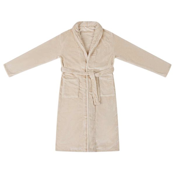 vidaXL Badrock Utan Huva Beige xxl Flanell