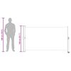 vidaXL Infällbar sidomarkis 140 x 300 cm grå