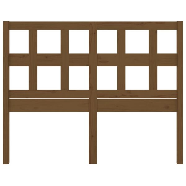vidaXL Sänggavel honungsbrun 205,5x4x100 cm massiv furu