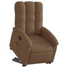 vidaXL Reclinerf&aring;t&ouml;lj med uppresningshj&auml;lp brun tyg