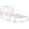 vidaXL Bed Frame without Mattress Black 80x200 cm Velvet