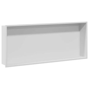 vidaXL Dusch Nisch Vit 75 x 30 x 9,5 cm Rostfritt st&aring;l