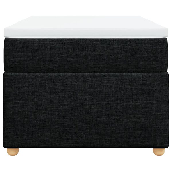 vidaXL Rams&auml;ng med madrass svart 90x190 cm tyg