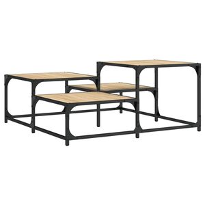 vidaXL Soffbord sonoma-ek 87,5x87,5x40 cm konstruerat tr&auml;