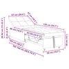 vidaXL Pull Out Sofa Bed Kr&auml;m 194 x 67 x 82 cm Mikrofiber