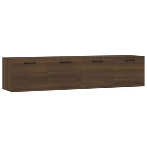 vidaXL V&auml;ggsk&aring;p 2 st brun ek 60x36,5x35 cm konstruerat tr&auml;
