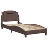 vidaXL Bed Frame "Viana" without Mattress Brown 90x190 cm Faux Leather