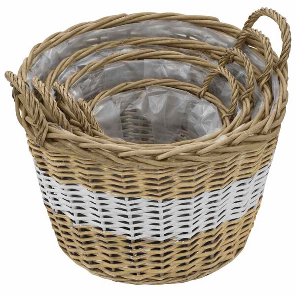 vidaXL Bloml&aring;da upph&ouml;jd 4 st korg med PE-foder