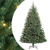 vidaXL Plast Hingad Julgran Gr&ouml;n 210 cm PVC och metall