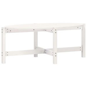 vidaXL Soffbord vit 118x63x45 cm massiv furu