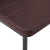 vidaXL Matbord och stolar 5 delar brun