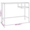 vidaXL Datorbord svart marmor 100x36x74 cm härdat glas