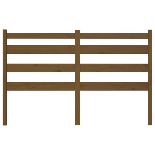 vidaXL S&auml;nggavel honungsbrun 126x4x100 cm massiv furu