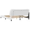 vidaXL Bed Frame with LED without Mattress "Hvar" White 180x200 cm