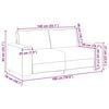 vidaXL Soffa 140cm Gr&aring; tyg