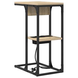 vidaXL Nattduksbord Sonoma-ek 41,5 x 26 x 60,5 cm Konstruerat tr&auml;