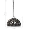 vidaXL Taklampa industriell kugghjulsdesign 45 cm E27