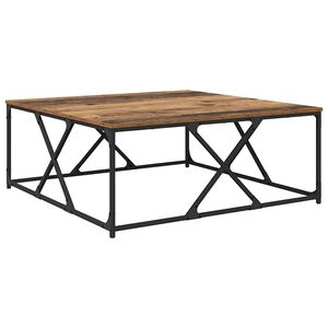 vidaXL Kaffeebord Gammalt tr&auml; 100 x 100 x 40 cm Konstruerat tr&auml;